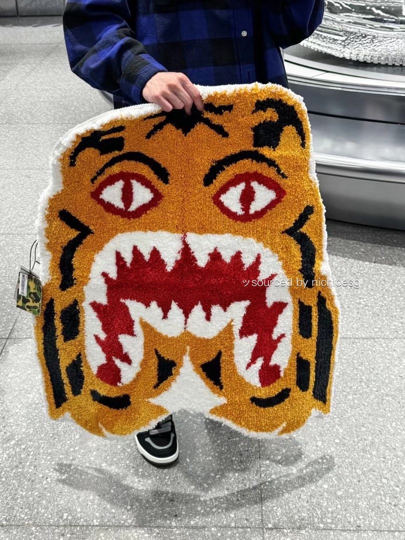 A BATHING APE - 20AW 新作 HUMAN MADE TIGER RUG SMALL Human Made Rug Cartoon Tiger Lounge Rug Human Made Tiger