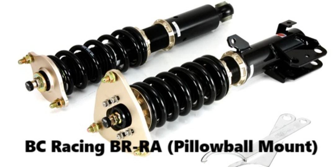 BC Racing BR-RA Coilover - Available for Japanese and European Makes (Civic/Vios/Golf/Scirocco) (Category: Accessories) located in Singapore. Submitted by nomoneystaystock (Listing ID 1295033938, Image 1). Description: BC Racing BC BR-RA Coilover - Available for Japanese and European Makes (Civic/Vios/Golf/Scirocco) - 1 Year Warranty for Manufacturing Defect - "RA" Variant utilizes a Front Pillow Ball Top Mount, allowing for Camber Adjustment whi