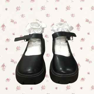 Black lolita mary janes shoes