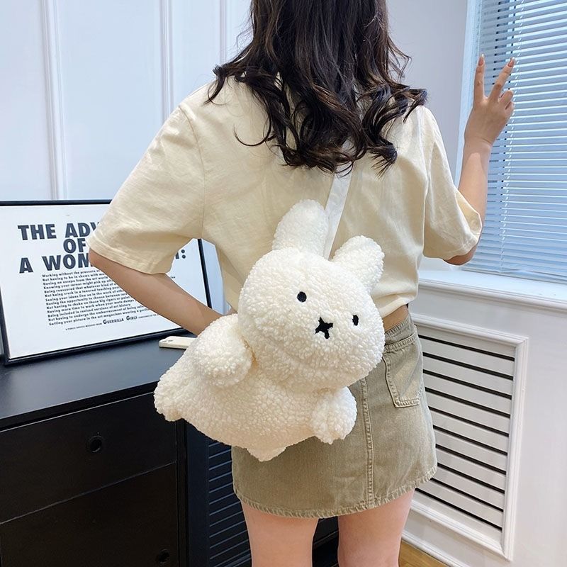 BRAND NEW IN STOCK Korean Designed and Made Miffy Cartoon Big Bunny Plush Doll Bag