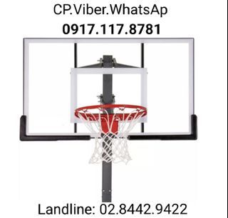 Brand New Tempered Glass Spalding Brand Adjustable All Steel Heavy Duty Standard Pro Size