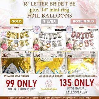 BRIDE T💍 BE Foil Balloon
