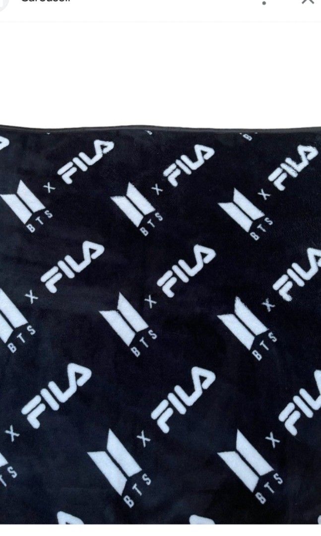 BTS X FILA Blanket OFFICIAL product, Hobbies & Toys, Memorabilia