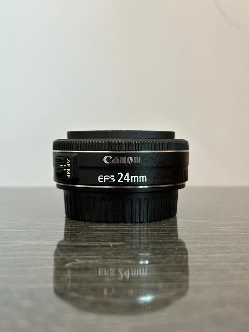 Canon EF-S 24mm f/2.8 STM Lens Camera DSLR Mirrorless + free UV
