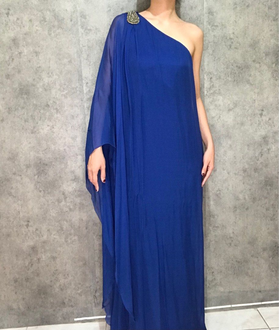 CAROLINA HERRERA ROYAL BLUE GOWN Luxury Apparel on Carousell