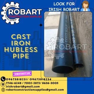 cast iron hubless pipe