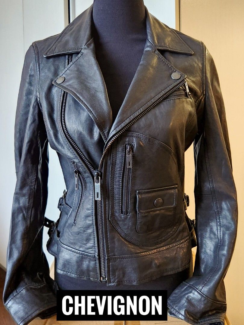 Chevignon Leather Jacket (Category: Coats, Jackets and Outerwear) located in Mandaluyong City. Submitted by luckyhorse.0e5c89 (Listing ID 1259007457, Image 1). Description: .