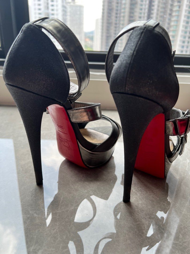 Red bottoms thick heel new arrivals