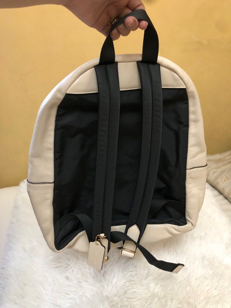 Coach large Backpack (Category: Luxury Bags & Wallets) located in Pasig City. Submitted by jamcolecciones (Listing ID 1295106189, Image 2). Description: Large coach backpack. This is 25K sa store plus taxes. Bought in US. Large size na ito. So ganda! Chalk color or beige. .