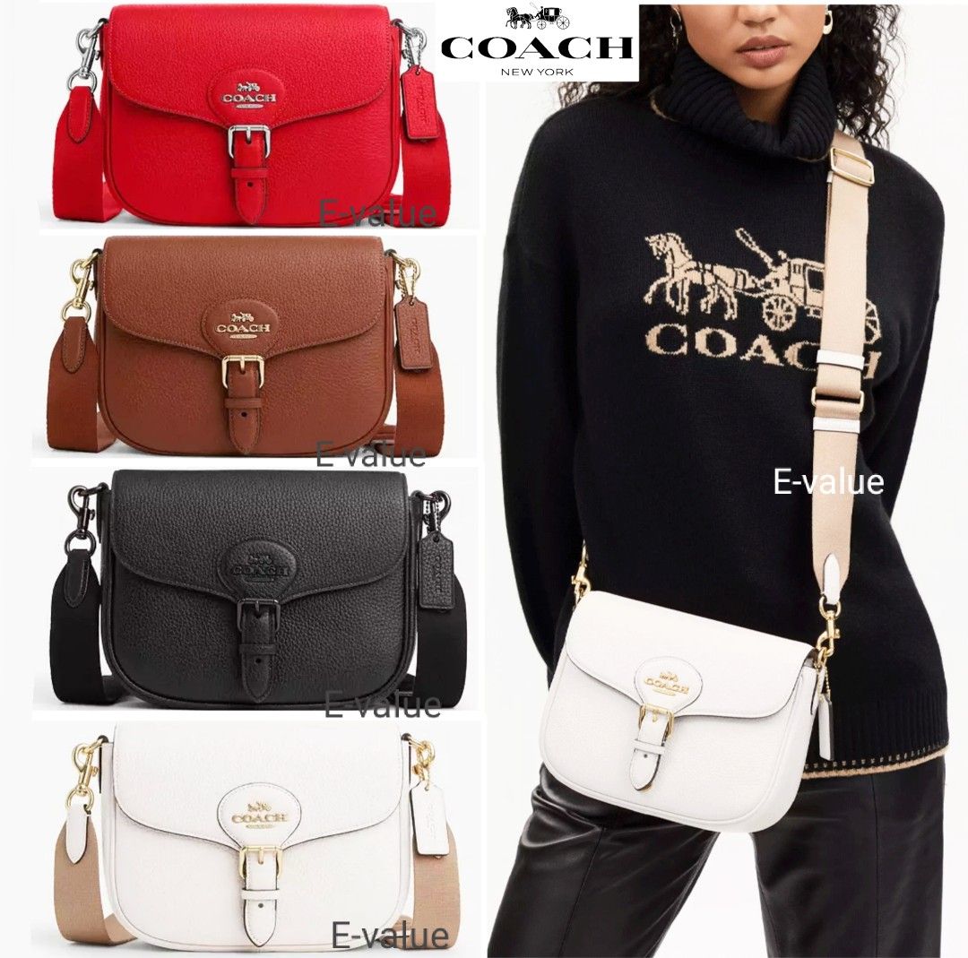 Coach Original Small Large Amelia Saddle Crossbody Sling Bag For Women Come With Complete Set Suitable For Gift Size 16cm small RM 350 Size 23cm