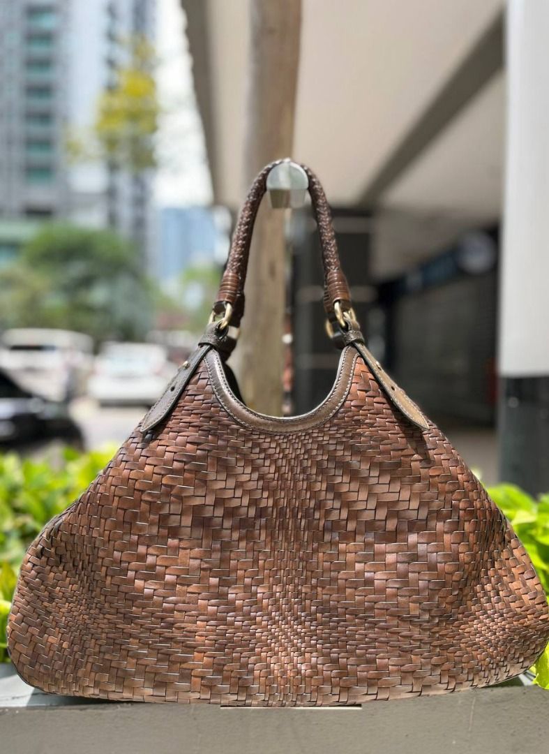 COLE HAAN GENEVIEVE 19 WEAVE TOTE BAG