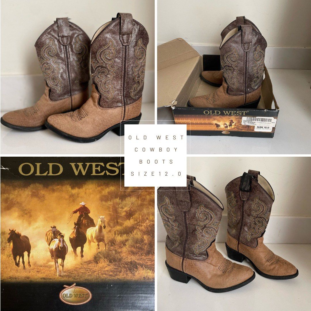 Boys cowboy boots size 1 online