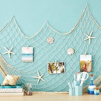 Decoration Fishing Net wall decor, Furniture & Home Living, Home Decor,  Wall Decor on Carousell