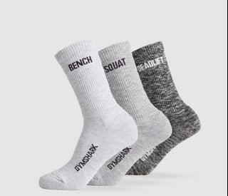 Gymshark Crew Socks 3-pairs Small