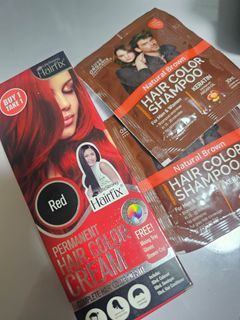 Hair color 3 pcs red and brown for 150php