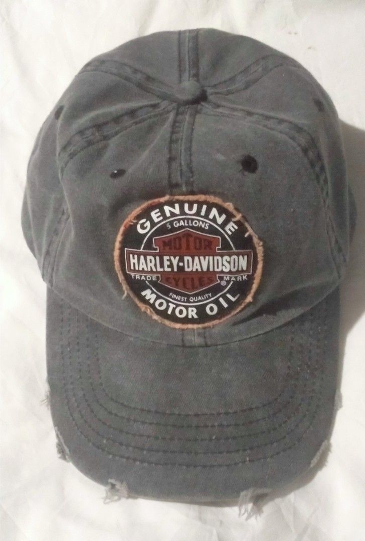 Harley Davidson Motor Oil Ball Cap Men s Fashion Watches Accessories Caps Hats on Carousell