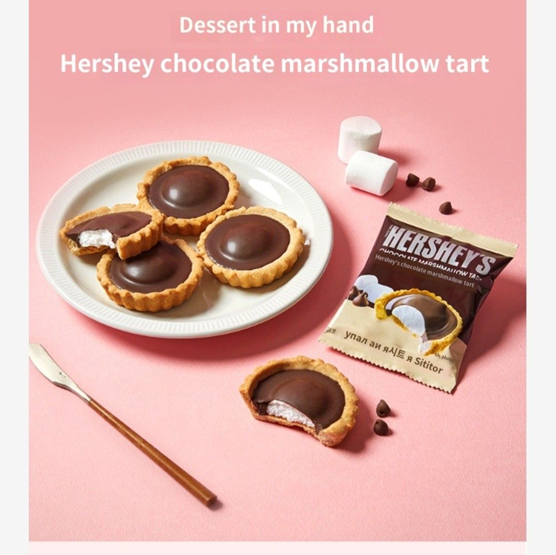 Hershey's Chocolate Marshmallow Tart 38gx20 (Category: Packaged & Instant Food) located in Cainta. Submitted by shopchelonline (Listing ID 1295140176, Image 2). Description: Hershey's Chocolate Marshmallow Tart 38gx20 🛒1,155.00 each(all in) + LSF 💎Pre-order - NO RUSH SHIPPING 💎Korea Pasabuy - NORMAL ETA 💎Colors may vary due to lighting. 💎Availability and price may vary 💎The outer case/box is simply for protecting goods. (Damages such as scr