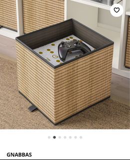 IKEA GNABBAS basket box for kallax storage (jute like material)