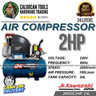 Jr Kawasaki 2hp 24L Air Compressor (JRKDC2HP/24L)
