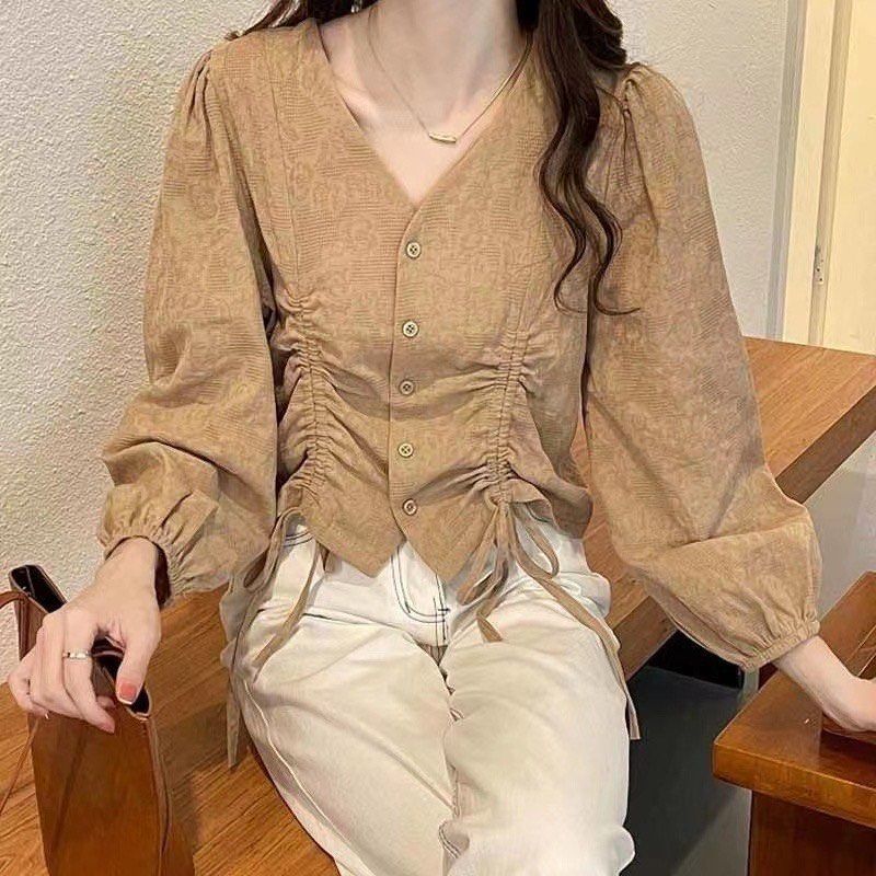 Korean long sleeve blouse outlet