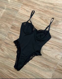 Black Lace Lingerie Bodysuit