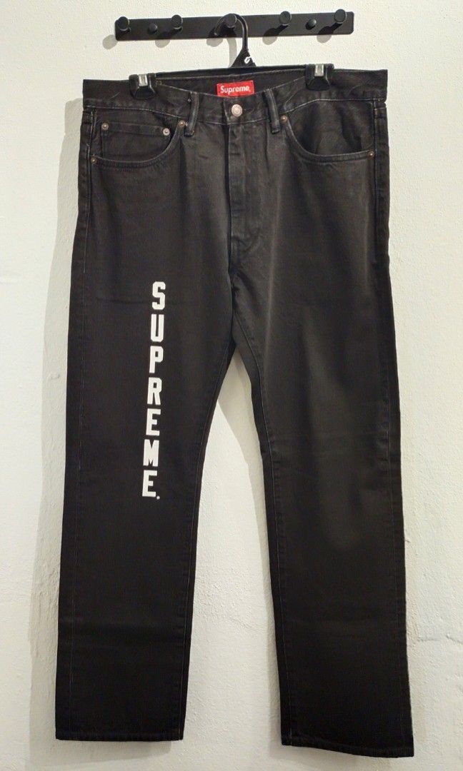 Levis x supreme black denim