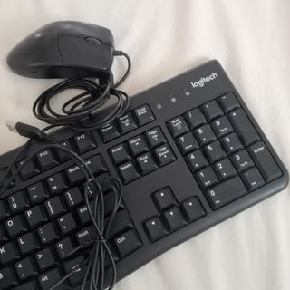 Logitech Office Keyboard and A4tech Mouse