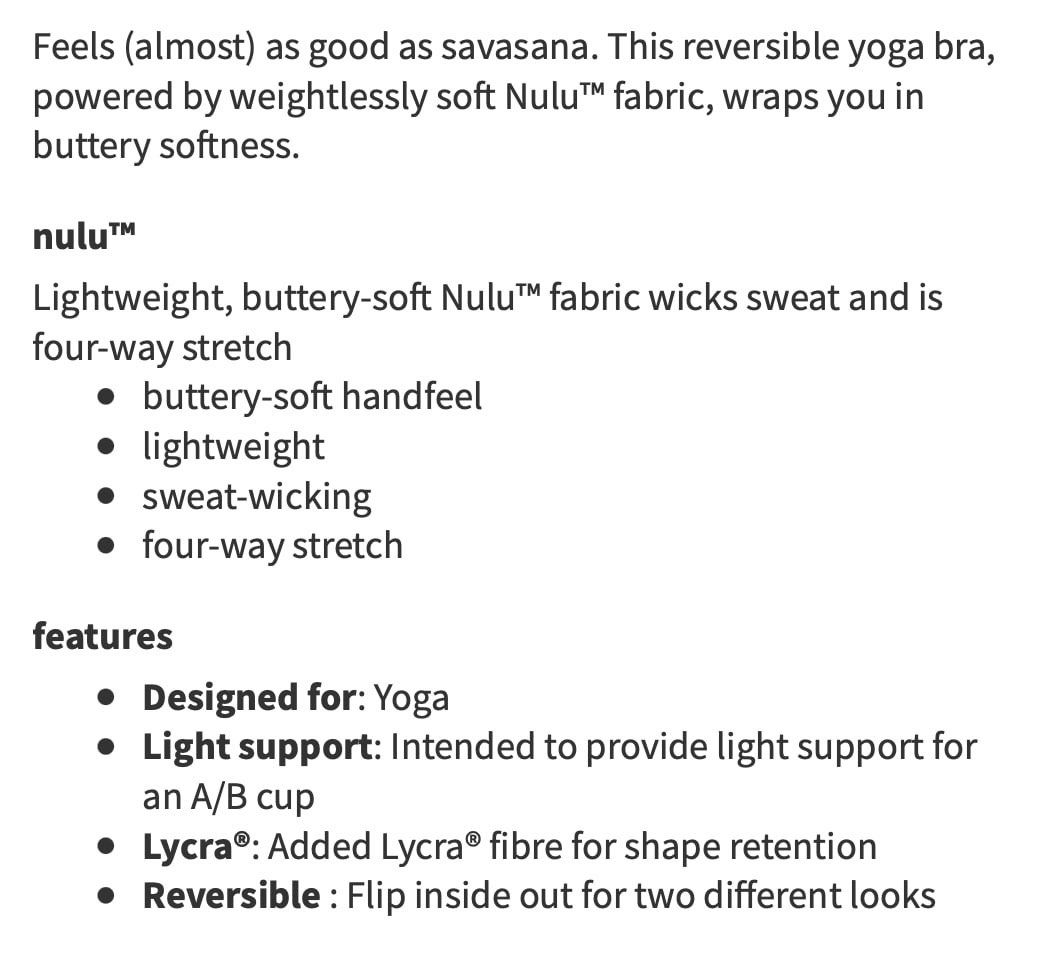 Lululemon Align Reversible Bra *Light Support* Pink Size XS - $32 (44% Off  Retail) - From Kylie