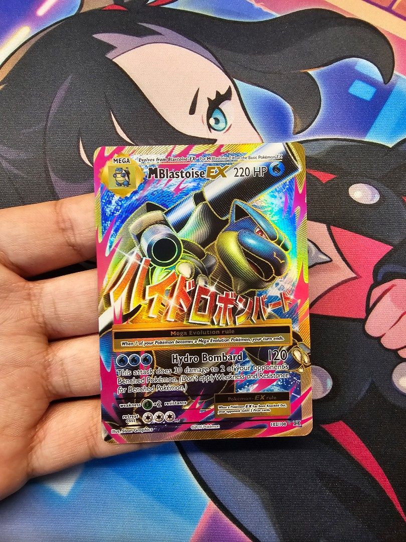M Blastoise ex 102/108 (evolutions) Pokemon, Hobbies & Toys, Toys & Games  on Carousell