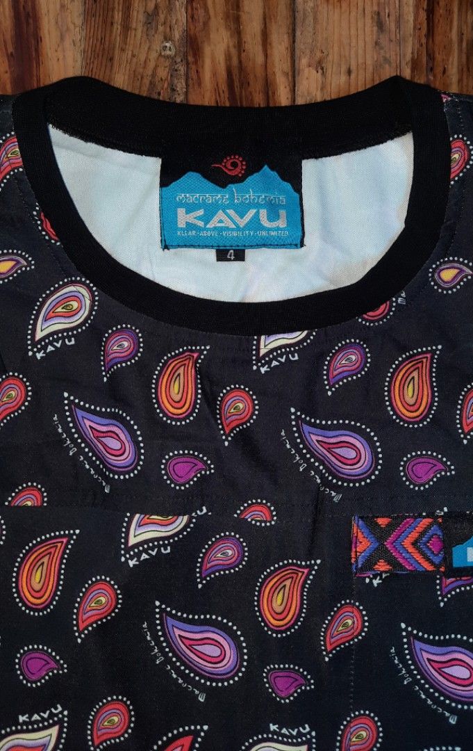 Macrame Bohemia x Kavu Cropped Shirt (Category: Shirts) located in Santa Rosa. Submitted by D__OutdoorGear_Etc._24 (Listing ID 1295166679, Image 2). Description: For Sale - Macrame Bohemia x Kavu Cropped Shirt - Excellent Condition!(No issue etc!) - Color rate ~ 10/10 - AOP - Zipper chest pocket - Drawcord cinch on hem - Size - 4 on tag - Dimes-W = 22" x L = 21" - Price = 800.oo (plus add sf) - Mop-through Gcash only! - Courier-via J&T - Payment 