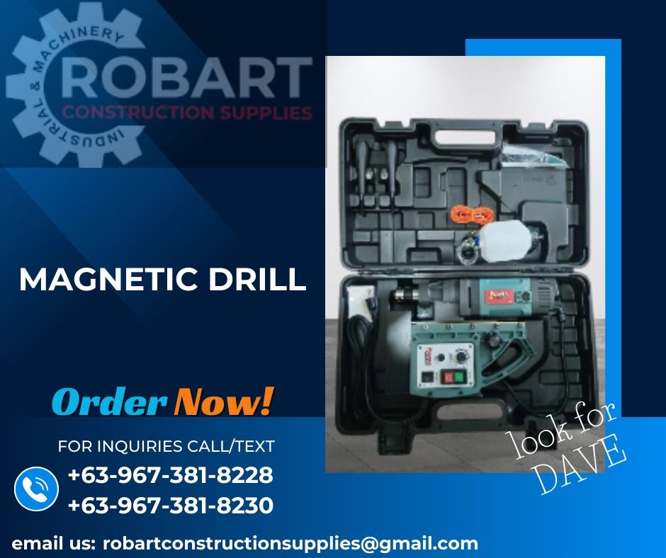 MAGNETIC DRILL (Category: Construction Tools & Equipment) located in Caloocan City. Submitted by gabo. (Listing ID 1295086923, Image 1). Description: SALE❗ ❗ ❗ SALE❗ ❗ ❗ SALE❗ ❗ ❗ magnetic drill 50mm 220v model: PCMD-50 brand: POWERCRAFT LOOK FOR: Dave T. Cariño 0 9 6 7 3 8 1 8 2 2 8 / 0 9 6 7 3 8 1 8 2 3 0 7 7 4 6-6 1 4 8 / 7 0 0 2- 2 8 7 2 / 8 6 3 6-3 0 0 5 𝑹𝑶𝑩𝑨𝑹𝑻 𝑪𝑶𝑵𝑺𝑻𝑹𝑼𝑪𝑻𝑰𝑶𝑵 𝑺𝑼𝑷𝑷𝑳𝑰𝑬𝑺 📍 S&L BUILDING, 1ST & 2ND FLOOR,