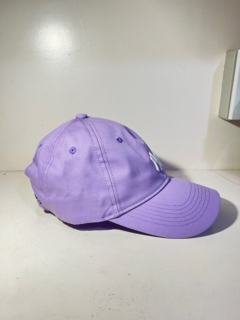 MLB cap (Category: Caps & Hats) located in Quezon City. Submitted by max.declutter (Listing ID 1295119205, Image 2). Description: color: purple size: OSFA -bought it from ig reseller - used once only! - rfs: too big for my head 😅 i think it’s mens sizing 😊 - Shipping fee c/o buyer - MOP: Gcash only -MOD : Lalamove/ Gogo express / Grab delivery.