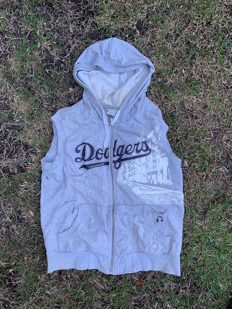 MLB sleeveless hoodie dodgers