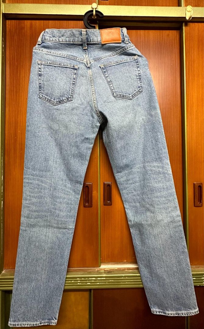 正貨日本全新Moussy Plain Jeans Straight Slim牛仔褲, 女裝, 褲＆半截