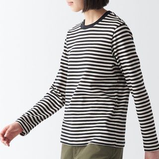 Muji Cotton Longsleeve Shirt (Stripes)