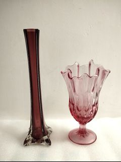 Murano Handkerchief Vase & Tube Glass