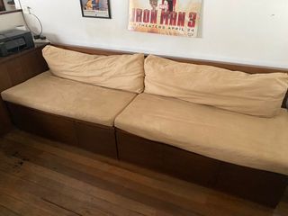 NEGOTIABLE Couch cabinets + Side Table both with side tables