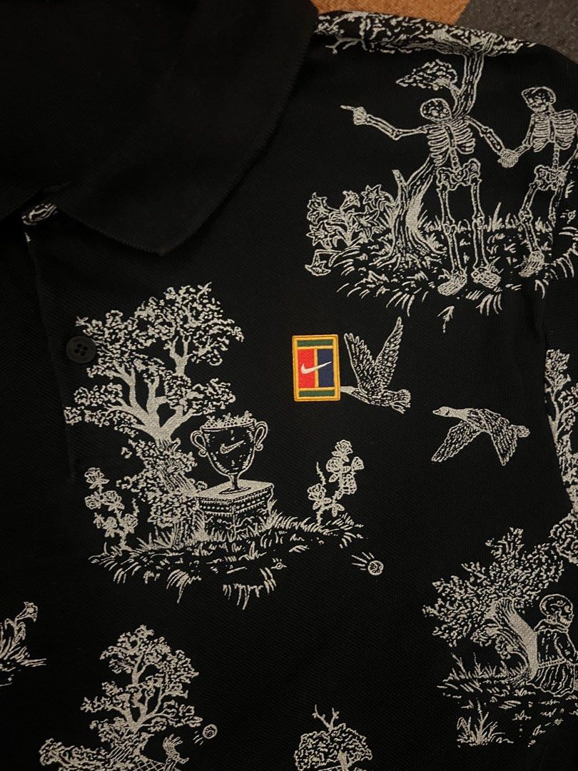 Nike skeleton tennis shirt best sale