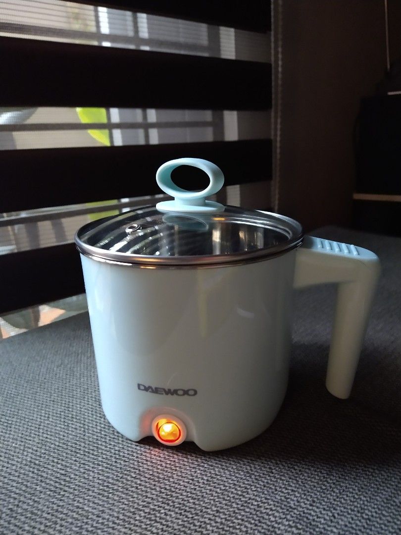 Noodle Pot Cooker 0.7L Daewoo Korean (Category: Cookware & Accessories) located in Manila. Submitted by PickClickShip (Listing ID 1295097689, Image 3). Description: Korea. Noodle Ramen Pot Cooker Multi cooker 0.7L Daewoo A Korean multi function cooker for noodles, ramen, stew, boiling egg, and more. - stainless steel inner bowl - 0.7 Liter - Glass lid for easy monitoring on cooking - power on and off switch - 550w, 220V - Daewoo brand - Korean br