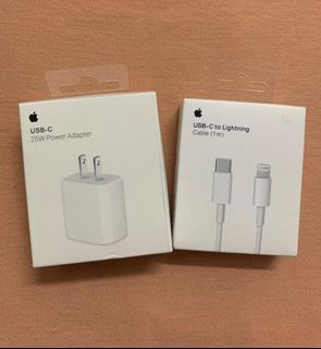 🍎ORIGINAL‼️APPLE IPHONE 11/13/12 PROMAX  CHARGER USB C 20W POWER ADAPTER and TYPE C TO LIGHTNING