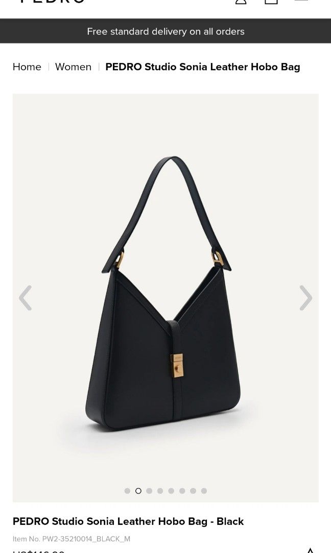 Pedro structured leather shoulder bag w/extra sling (Category: Shoulder Bags) located in Cavite. Submitted by perfectfinds (Listing ID 1295073346, Image 3). Description: Brand New Pedro structured leather shoulder bag w/extra sling for extension. Suede lining inside. complete with dustbag. PALUGI SALE!.