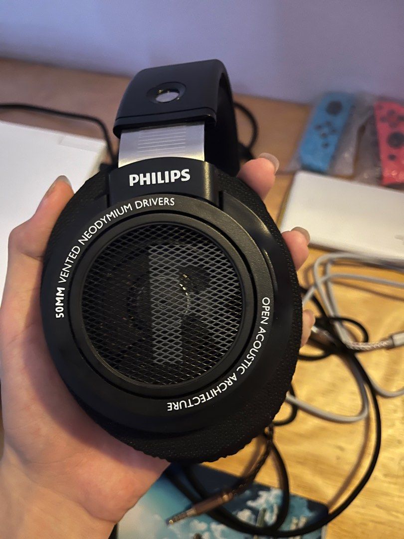 Philips SHP 9500 + mic cable, Audio, Headphones & Headsets on Carousell
