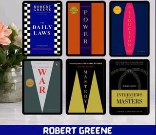 ROBERT GREENE Books | 48 Laws of Power I
Mastery | Art of Seduction |50th Law | 33 Strategies of War