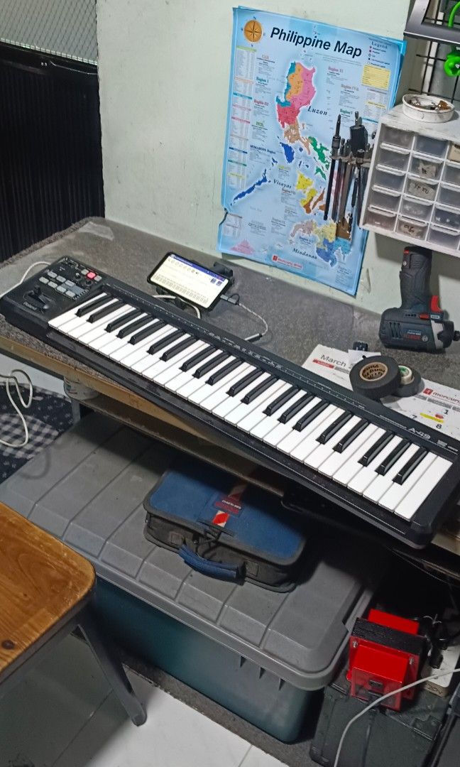 Roland a49 midi keyboard controller (Category: Musical Instruments) located in Paranaque City. Submitted by yourhonorvoy (Listing ID 1295113070, Image 1). Description: 🎹🎹🎹 Roland a45 midi controller 10k only Unit only With minimal scratches only 👍LAHAT gumagana Ng maayos 👍fresh internal parts 👍Payment thru cash, bank transfer, gcash or in any remittance center 🚚We do shipping👍via lalamove,speedy, toktok and grab ✈️🚢🚆We also ship nation 