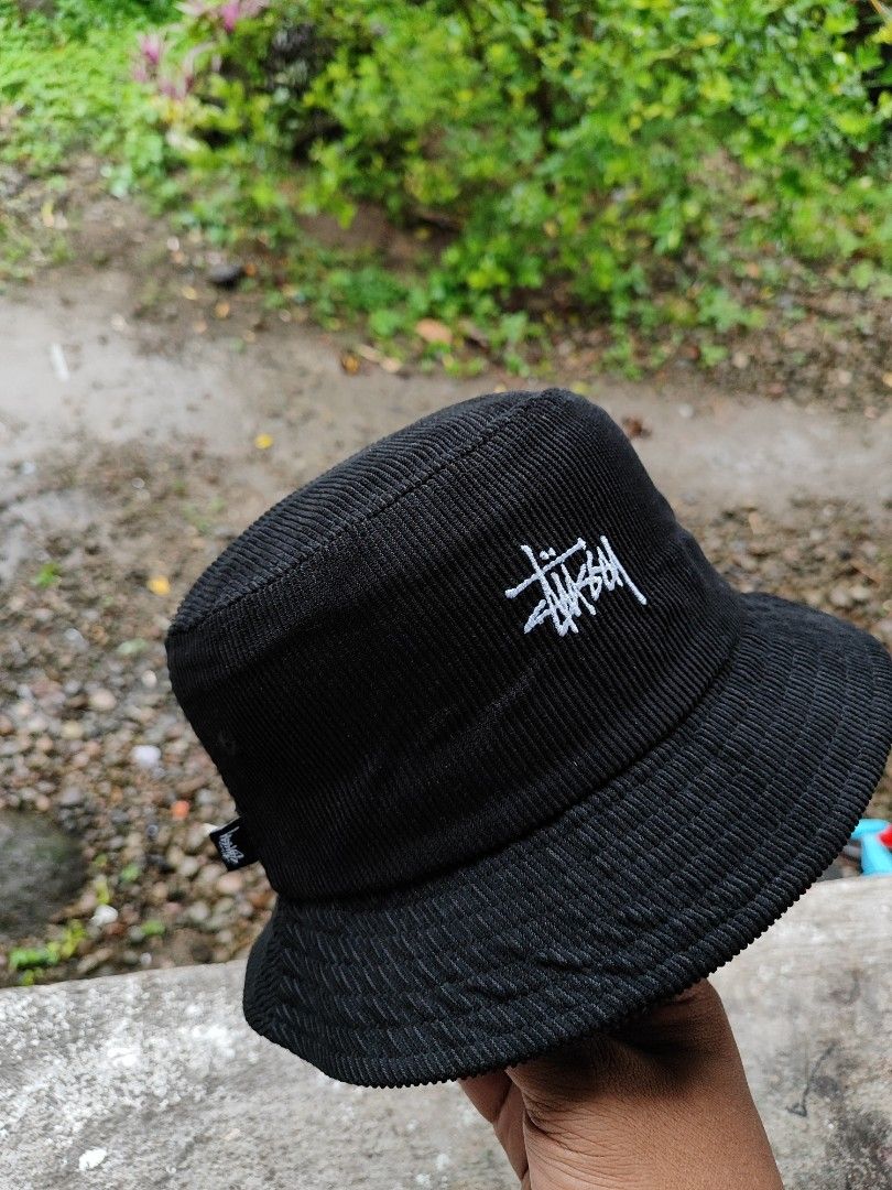 Stussy Bucket Hat corduroy Men s Fashion Watches Accessories Caps Hats on Carousell