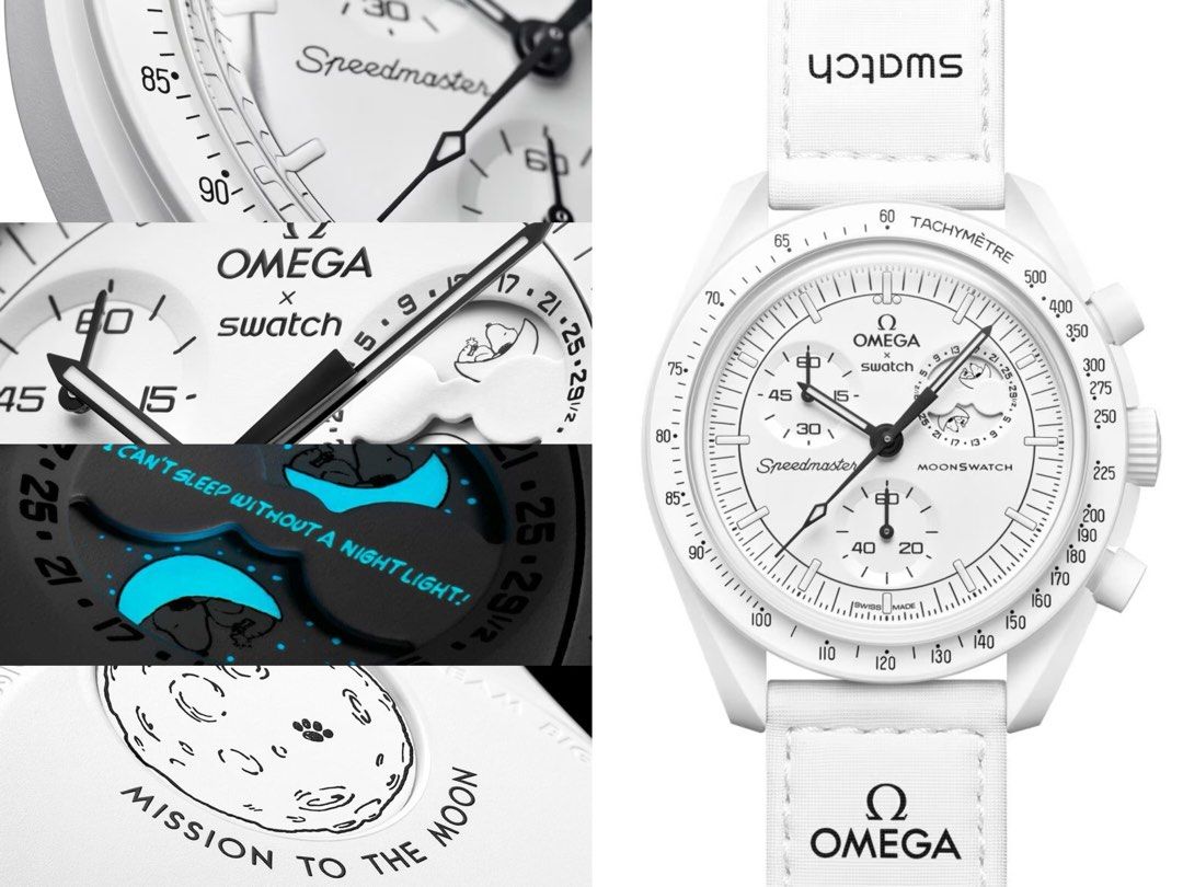Swatch x Omega Moonswatch Snoopy (Mission to The Moonphase 