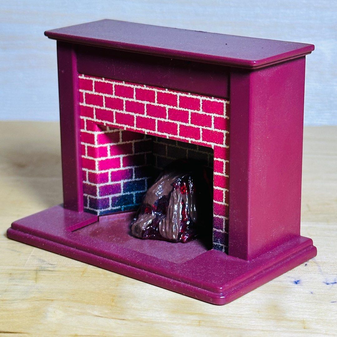 SYLVANIAN FAMILIES FIREPLACE EPOCH Miniature Furniture Toy - Not Working (Category: Designer & Blind Box Toys) located in Candon. Submitted by deign.garage.shop (Listing ID 1295141853, Image 2). Description: 💥 SYLVANIAN FAMILIES FIREPLACE 💥 ✅ EPOCH Miniature Furniture Toy ✅ Vintage Rare Collectible Toy ✅ Not Working, need to replace battery ✅ from Japan Container, almost new 🚚 COD via Xhopee Checkout.