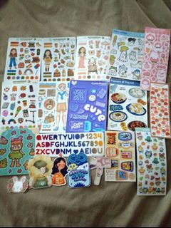 [TAKE ALL] Cute Stationery Sticker Set + Addt. Freebies!!