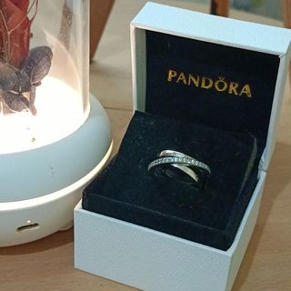 Triple band silver Pandora thick ring in silver