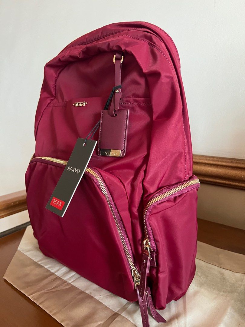 tumi backpack maroon Voyageur Just In Case Rosewood There are also two open pockets a leather card pocket pen loop and a key leash and TUMI Tracer Tumi maroon Backpack with Classic